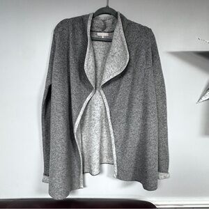 Benedetta B. | Warm Open-Front Cardigan Wool + Viscose + Cashmere, Gray, S